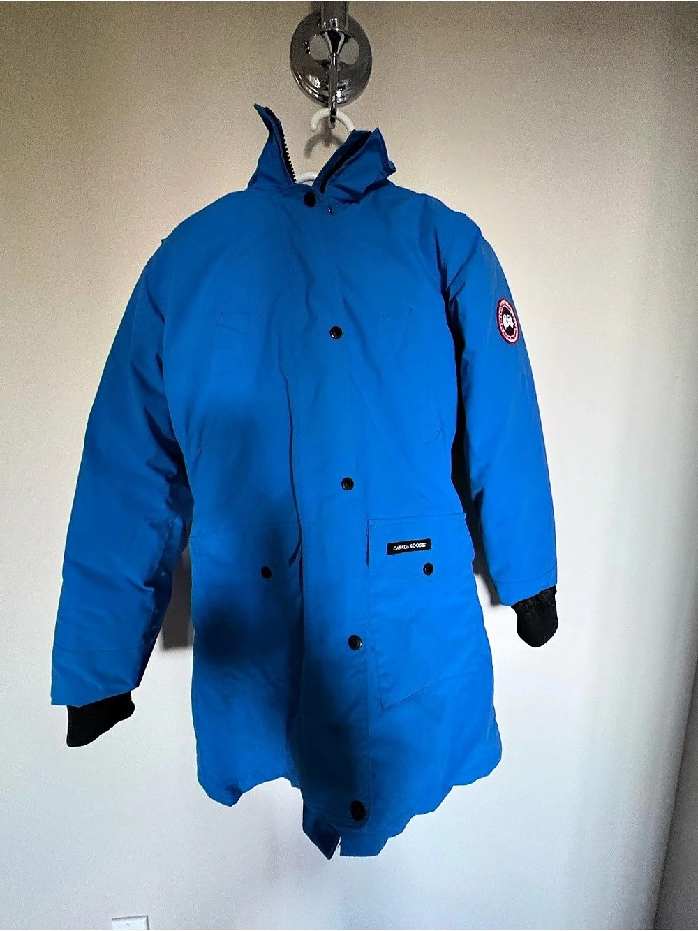 Canada Goose Blue coat Size Small White duck down